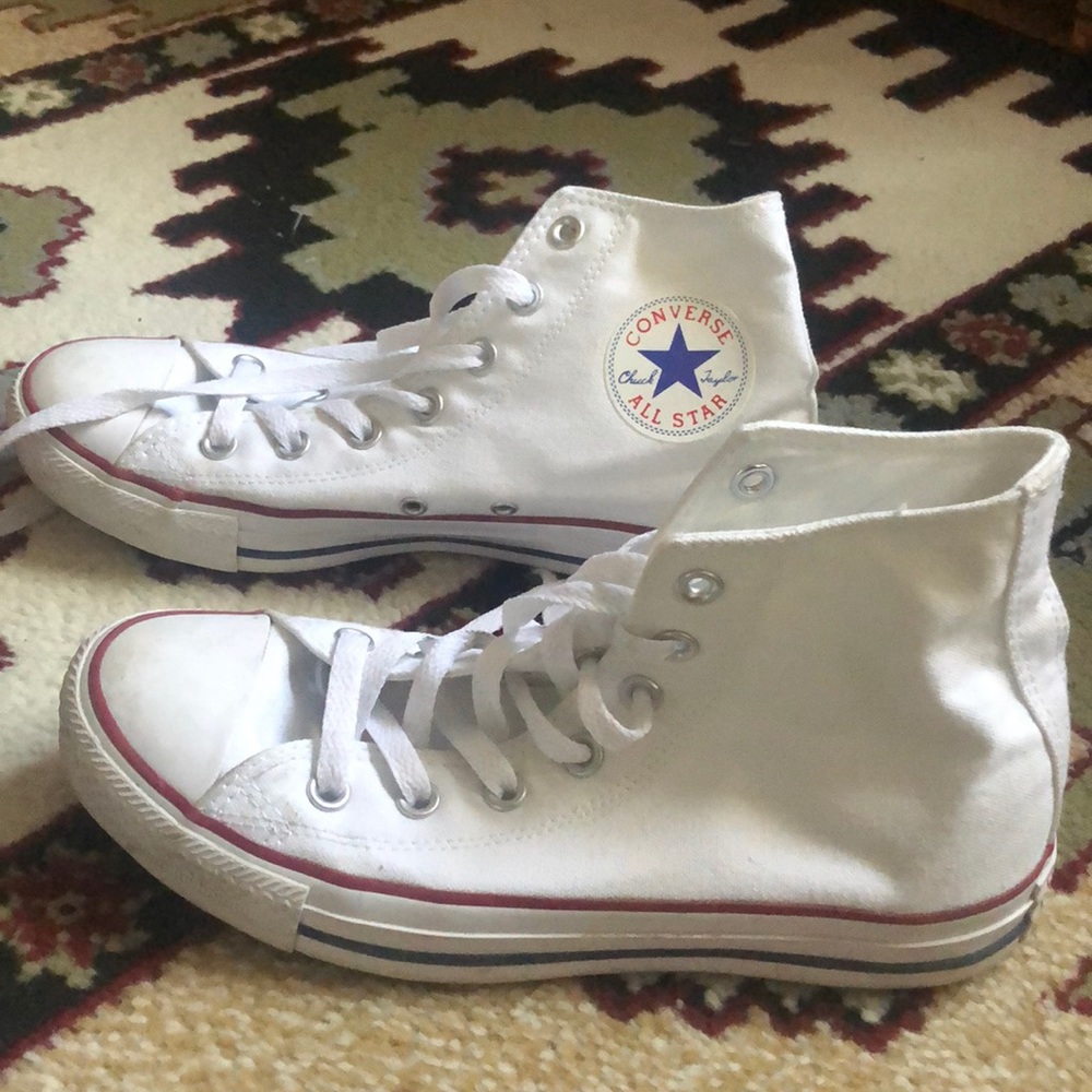 All white converse